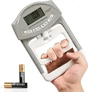 Hand Dynamometer Grip Strength Trainer - Electronic Hand Grip Strength Tester Grip Strengthener Hand Exerciser Meter Digital Hand Grip Training Gauge 90-120 Kgs for Sport Home School Use