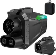 [2025 Upgrade NACS to CCS Adapter, 500 Amps / 1,000V, Tesla Supercharger to CCS1 Electric Vehicle Adapter, Fast DC Charge Your CCS1 EVs, for Ford EVs, GM, Rivian and More, UL Compliant/FCC