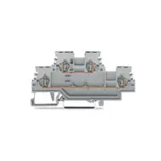 A●2pcs WAGO 279-501 ​4-Conductor Double-Deck Terminal Block 1,50 mm² Gray New