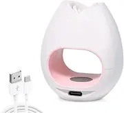 UV LED Nail Lamp Mini White USB Gel Nail Lamp 16W Portable Rose Shape Nail Dryer for Gel Nails Polish Manicure,Nail Art Tools Accessories(Button Model)