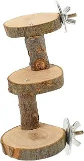 Abaodam Climbing Ladder Toy for Parrots Small Pets Wooden Platform Bird Cage Accessory for Hamsters
