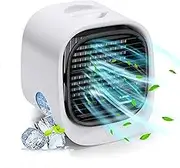 Evaporative Air Cooler | Premium Quality Aircon and Humidifier | USB Powered Small Aircon | Mini Personal Evaporative Air Cooler for Room, Car, Bedroom, Desk, Camping