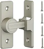 90-Degree Barn Door Latch Sliding Lock - Security Door Lock for Bathroom, Garage, Bedroom, Cabinet - Durable Zinc Alloy Home Security Lock