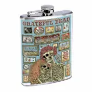 Vintage Poster The Dead Collage D310 Flask 8oz Stainless Steel Hip Whiskey
