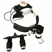 5W LED Dental Headband Headlight High Brightness with 4.0X420mm Binocular Loupes