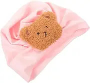 [ANDRESLAD] Cute Baby Girl Hat Newborn Toddler Infant Elastic Cotton Beanie Party Wear Soft Comfortable Unique Pink
