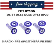 6 PCS Pre Post HEPA Motor Filter For Dyson DC41 DC65 DC66 UP13 UP20 Ball Animal