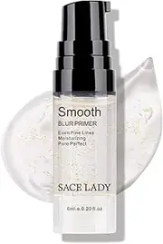 (6ml/ 0.20 Fl Oz) - SACE LADY Makeup Blur Foundation Face Primer, Smooth Moisturising Pores Perfect Refining Makeup Primer for Dry Skin (6ml/ 0.20 Fl Oz)
