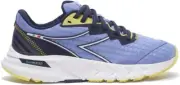 Diadora Womens Mythos Blushield Hip 5 Knit 10.5, Deep Perwinkle/Neon Yellow
