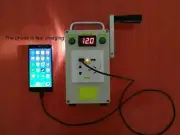 220V 12V Small-Scale Hand Crank Generator Portable Power Emergency Charger