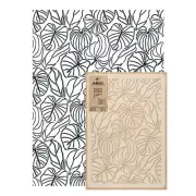 Reusable PLASTIC Wall STENCIL Template 25.6"x37.4" Allover DECO TROPICAL LEAVES