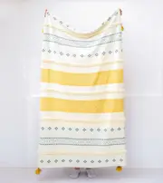 130*170cm Cozy Decorative Knit Woven Throw Blanket Sofa Throw Bed Throw Bed Blanket