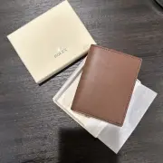Official Rolex Novelty Credit Card Billfold Holder Brown Leather *Great Gift*