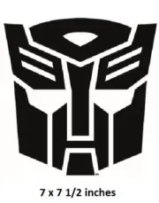 Autobots Logo Decal Transformers Insignia Peel & Stick Art Wall Sticker Decor US
