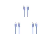 3PK Moki USB-C to USB-C SynCharge Cable 1 Meter iPhone/Android Ultra Blue