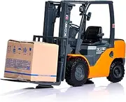 POCO DIVO Diecast 1/20 Forklift, Metal Forge Engine Truck, Heavy Duty Alloy Scale Construction Vehicle Model, Action Play Crane Toy Warehouse Cargo Tractor, Kids Boys STEM Gift Adult Hobby Collection