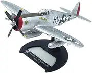 Replica Pre-Build Aircraf Aircraft Scale Model 1:72 Metal Air Force P-47D Fighter Alloy Static Model for Pilots, Hobbyists Collection Or Aviation Enthusiasts Gifts Collection Gift Display