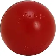 Jolly Pets Push-n-Play Ball Dog Toy, 14 Inches/Extra-Large, Red All Breed Sizes