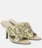 [Burberry] Burberry Cabana 90 Burberry Check mules AU 9 multicoloured
