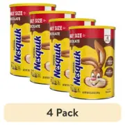 (4 Pack) Nesquik Chocolate Drink Mix, 38oz Canisters – 83 Servings Each