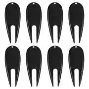 Golf Divot Tool, 8 Pack Plastic Golf Repair Tool Ball Marker for Golfer, Black