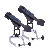 2x Soporte para cañas de pescar con abrazadera grande ajustable
