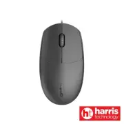Rapoo N100 USB Optical 1600DPI Wired Mouse - Black