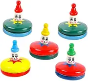 HANABASS 5pcs Cartoon Gyro Portable Decompression for Interactive Fidget for Indoor and Creative Hand Eye Coordination Game