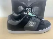 *Brand NEW*DC Pure Low Top Lace Up Casual Skate Shoes Black/White Mens 10 300660