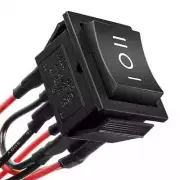 QTEATAK DPDT 6 Pins 3 Position ON/Off/ON Pre-Wired Black Rocker Toggle Switch...