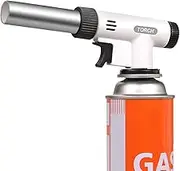 DOMINOX Professional Butane Torch, 2372℉ Adjustable Flame Kitchen Torch, Creme Brulee Blow Torch, Cooking Torch for Creme, Brulee, BBQ, Baking, Butane Gas Tank Not Included