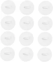 12 Pcs Flat Sink Stopper Soft Flexible Shower Drain Hair Catcher for Kitchen Bathroom Laundry Sinks