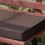 Waterproof Non-Slip Bench Cushion for Indoor Outdoor Patio Garden Shoes Bench, Dark Brown 45x45x10cm