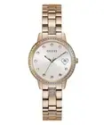Guess Women Watch Bracelet THREE OF HEARTS GW0657L3 Stainless Steel Rose Gold