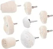Polishing Wheels Cotton Polishing Head Metal Grinding Tool 8pcs Polisher Tools