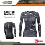 Hunters Element Desolve Blak Outdoor High Wicking Long Sleeve Core Top Womens