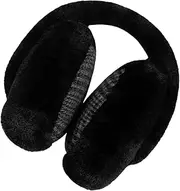 [BESTYASH] Plush Winter Earmuffs for Adults Warm Ear Covers with Design Windproof Winter Ear Protection for Riding and Outdoor Activities Checkered