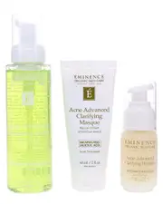 Eminence Unisex 8.2oz Acne Advanced Treatment System 3pc Set