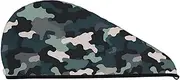 GDSHJKLW Abstract Camouflage Drying Hair Caps Super Absorbent Soft Hair Drying Towel Quick Dry Coral Velvet Hair Drying Cap Hair Turban for Women Wet Hair Long Thick Hair