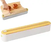 Apujent Foil Cutter Dispenser | Magnetic Tin Aluminum Foil Dispenser | Aluminum Foil with Cutter Wrap Organizer for 5.91-11.81 Inches Cling Film