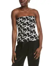 Akris Lace Silk-Lined Top 6 Black