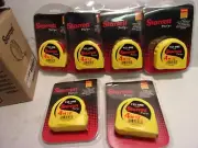 6-STARRETT #V12-4ME. 4m/12' Duel Tape Measures 6-per box NEW