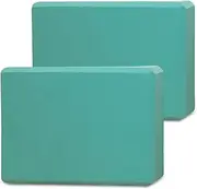 Yoga Blocks, High Density Yoga Bricks 2 Pack, Lightweight EVA Foam blocks for Yoga, Pilates, Meditation - Yoga Accessories for Stability, Balance, Deepen Stretches