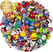Lot of 30,50,100 Cartoon Random Bulk Shoe Charms and Pins - Cool and Cute - PVC