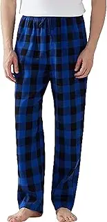 [COSOUKE] Cotton PJ Pants Mens Flannelette Pajama Pants Winter Mens Pyjamas Bottoms