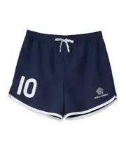 Elastic waist sports shorts L Black