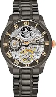 [SWADESI STUFF] Aristocracy Dual Time Skeleton Dial Premium Automatic Watch for Men