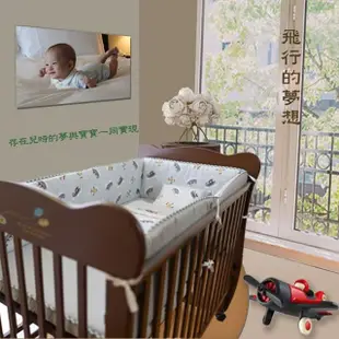 【C.D.BABY】嬰兒寢具四季被組飛機灰 L(嬰兒寢具 嬰兒棉被 嬰兒床護圍 嬰兒床床罩 嬰兒枕)