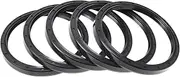 X AUTOHAUX Universal Oil Seal TC Double Lip W Steel Spring Seal Ring Rotary Shaft Seal 90x105x10mm High Pressure Nitrile Rubber Black 5 Pcs
