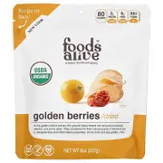 Foods Alive, Organic Golden Berries, Dried, 8 oz (227 g)